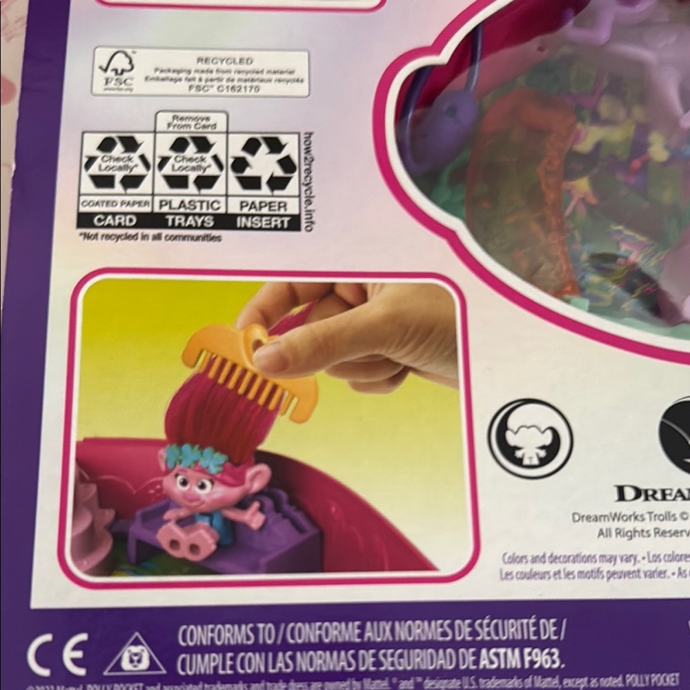 Mattel Polly Pocket Trolls  Doll Set with Accessories - Picture 8 of 8